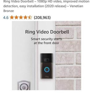 Ring Video Doorbell in Venetian Bronze